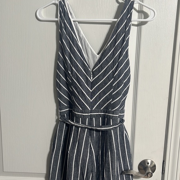 Loft Cropped Chambray Jumpuit - Picture 4 of 4